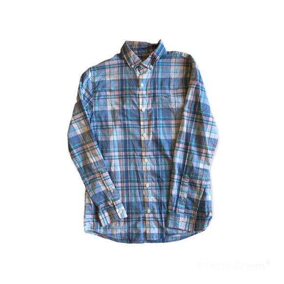 Vineyard Vines Size 7 Plaid Top - light colors and lightweight, perfect for spri - Picture 2 of 6